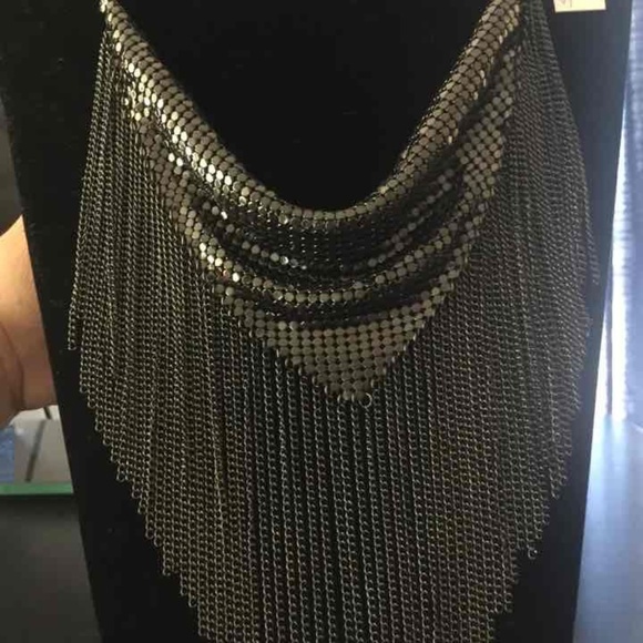Necklace Metallic Black SWAG Premier Designs NWT - Picture 2 of 3